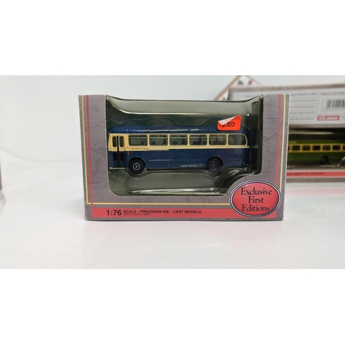 1029 - A Collection of 20 x Gilbow  Exclusive First Edition Precision Die Cast Model Buses 1:76 Scale in Or... 