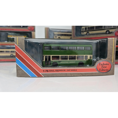 1029 - A Collection of 20 x Gilbow  Exclusive First Edition Precision Die Cast Model Buses 1:76 Scale in Or... 