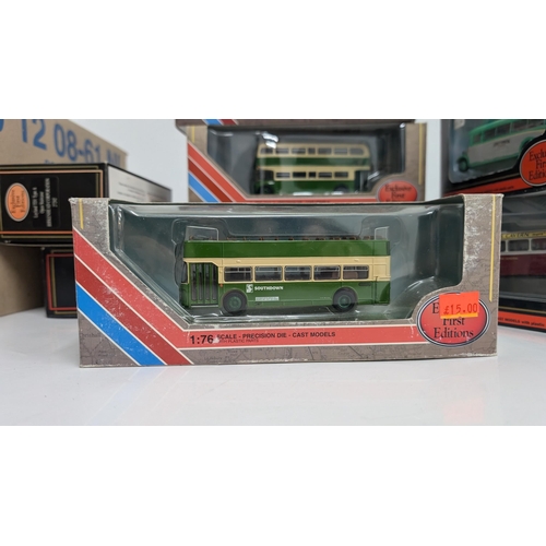 1030 - A Collection of 20 x Gilbow Exclusive First Edition Precision Die Cast Model Buses 1:76 Scale in Ori... 