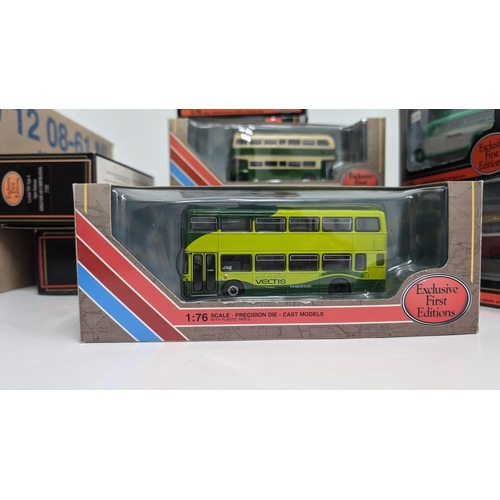 1030 - A Collection of 20 x Gilbow Exclusive First Edition Precision Die Cast Model Buses 1:76 Scale in Ori... 