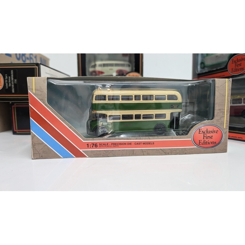 1030 - A Collection of 20 x Gilbow Exclusive First Edition Precision Die Cast Model Buses 1:76 Scale in Ori... 