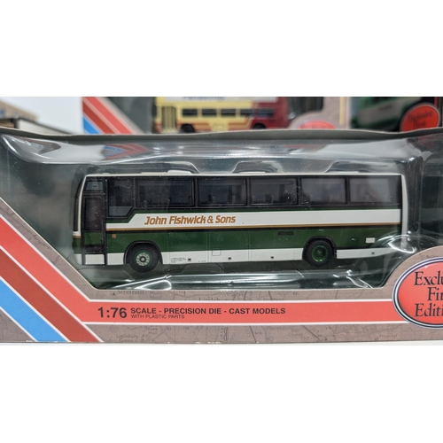 1030 - A Collection of 20 x Gilbow Exclusive First Edition Precision Die Cast Model Buses 1:76 Scale in Ori... 