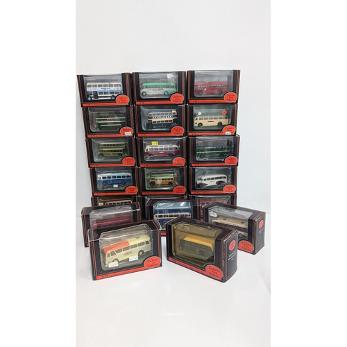 1031 - A Collection of 20 x Gilbow Exclusive First Edition Precision Die Cast Model Buses 1:76 Scale in Ori... 