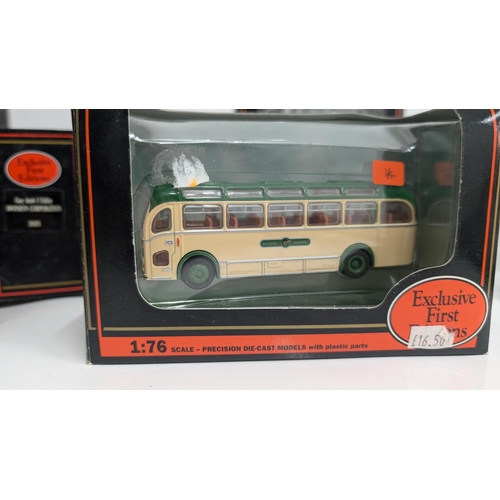 1031 - A Collection of 20 x Gilbow Exclusive First Edition Precision Die Cast Model Buses 1:76 Scale in Ori... 