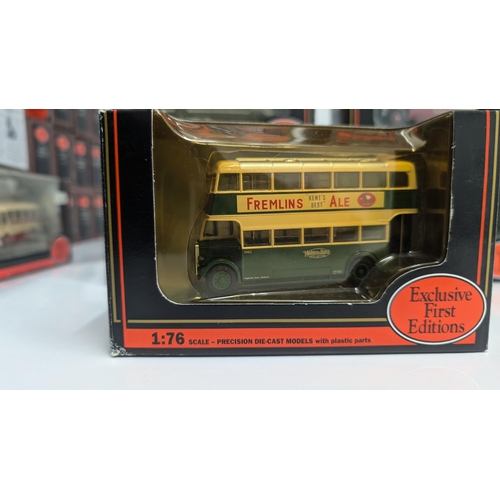 1032 - A Collection of 20 x Gilbow Exclusive First Edition Precision Die Cast Model Buses 1:76 Scale in Ori... 