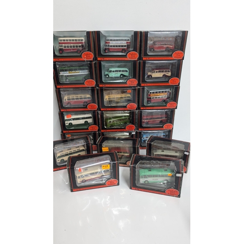 1033 - A Collection of 20 x Gilbow Exclusive First Edition Precision Die Cast Model Buses 1:76 Scale in Ori... 