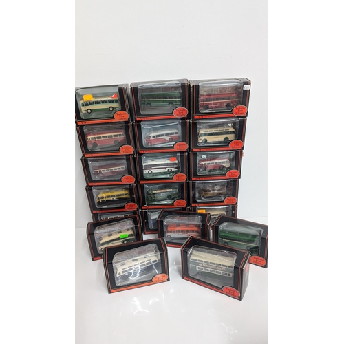 1036 - A Collection of 20 x Gilbow  Exclusive First Edition Precision Die Cast Model Buses 1:76 Scale in Or... 