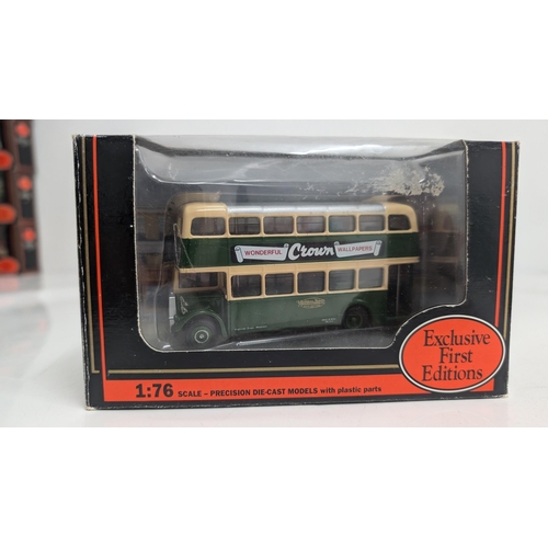 1038 - A Collection of 10 x Gilbow Exclusive First Edition Precision Die Cast Model Buses 1:76 Scale in Ori... 