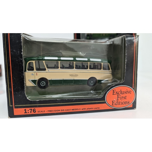 1039 - A Collection of 10 x Gilbow  Exclusive First Edition Precision Die Cast Model Buses 1:76 Scale in Or... 