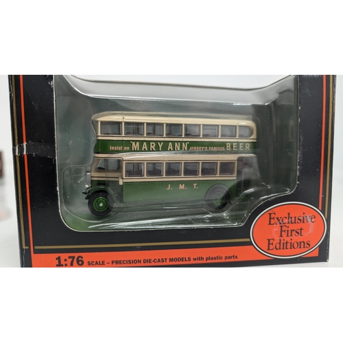 1039 - A Collection of 10 x Gilbow  Exclusive First Edition Precision Die Cast Model Buses 1:76 Scale in Or... 