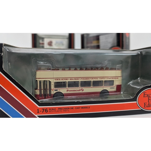 1040 - A Collection of 11 x Gilbow Exclusive First Edition Precision Die Cast Model Buses 1:76 Scale in Ori... 