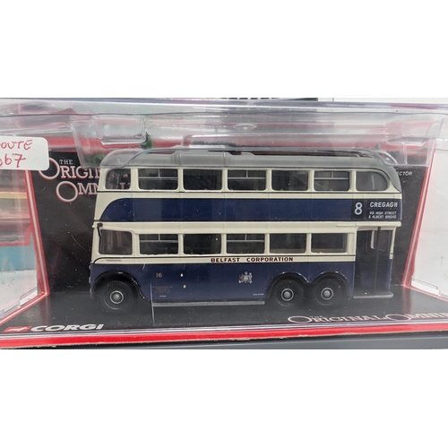 1048 - Corgi - The Original Omnibus Company 1:76 Die Cast Model Buses x 20 As New In Boxes inc. 1 x Double ... 