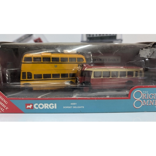 1048 - Corgi - The Original Omnibus Company 1:76 Die Cast Model Buses x 20 As New In Boxes inc. 1 x Double ... 