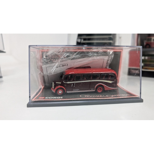 1052 - Corgi -  The Original Omnibus Company 1:76 Die Cast Model Buses x 20 As New In Boxes inc:
1. AEC Q D... 