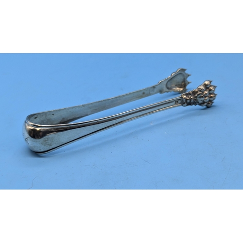 28 - A Pair of Lion Claw Sugar Tongs (26 gms)