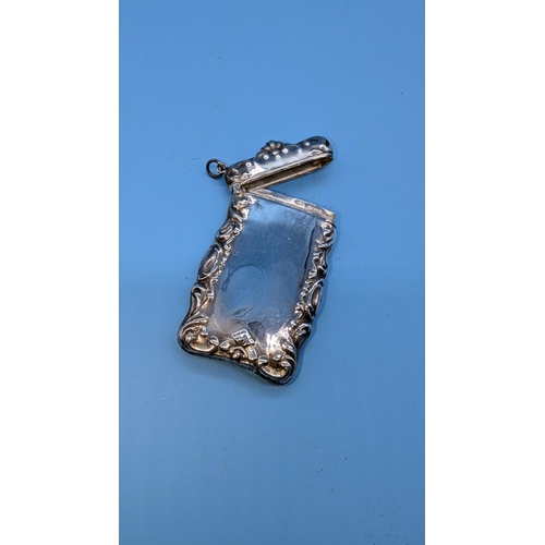 50 - A Roccoco Hallmarked Silver Vesta Case