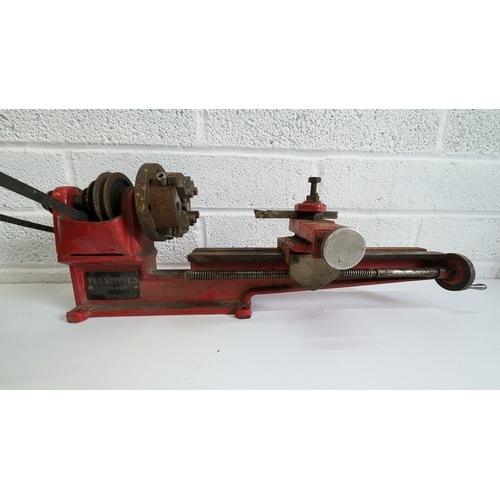 1125 - Small Wood Lathe with Grinding Disc