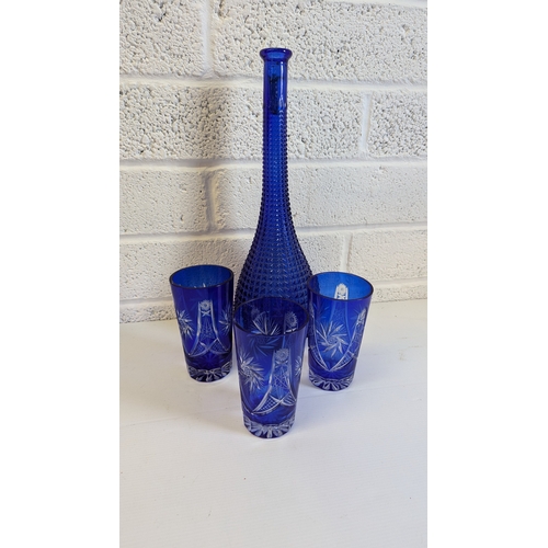 702 - A Selection of Cut Crystal Items and Pottery Coalport Decanter with Silver Sherry Label. Inc. Ruby R... 