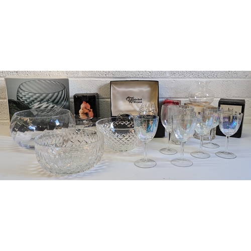 703 - A Collection of Boxed and Unboxed Antique and Vintage Crystal/ Glass inc. Dartington, RCR, Waterford... 