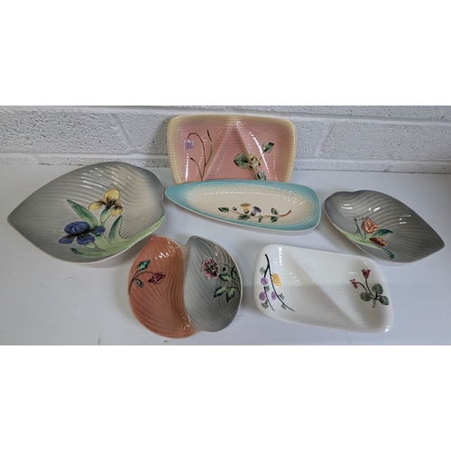 719 - A Collection Of Shorter And Sons Hand Painted China