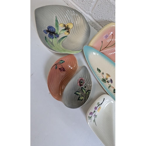 719 - A Collection Of Shorter And Sons Hand Painted China