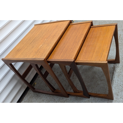 731 - G Plan Mid Century Nest of 3 Tables. 49cm x 54cm x 43cm