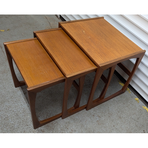 731 - G Plan Mid Century Nest of 3 Tables. 49cm x 54cm x 43cm