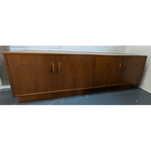 734 - G Plan 4 Door Cupboard /Sideboard with Wooden Handles. Measurements Height: 53cm, Length 63cm, Depth... 