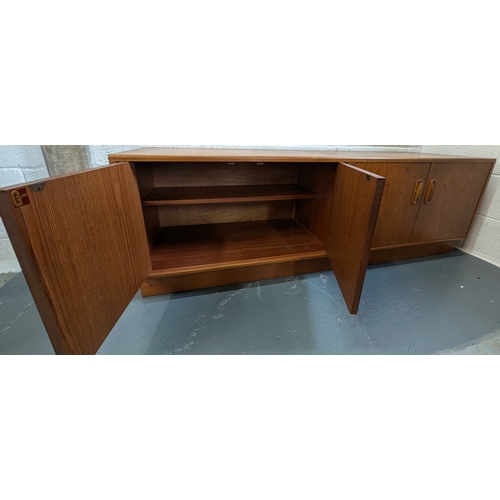 734 - G Plan 4 Door Cupboard /Sideboard with Wooden Handles. Measurements Height: 53cm, Length 63cm, Depth... 