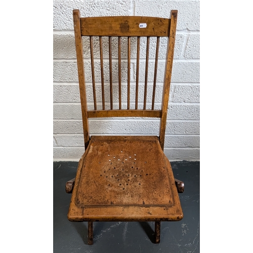 784 - A Pair Of Antique Folding Chairs