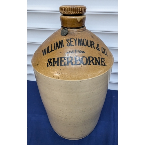 808 - Of Local Interest -  An Antique Stoneware Flagon 