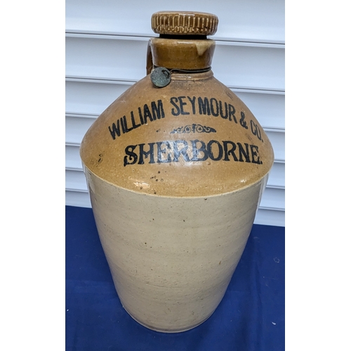 808 - Of Local Interest -  An Antique Stoneware Flagon 