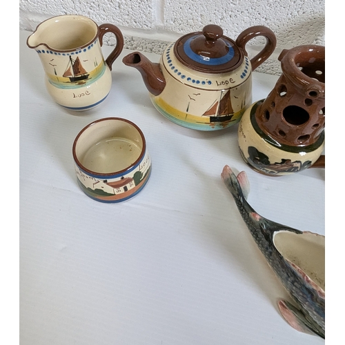 818 - A Quantity of Torquay ware, Poole Pottery, Wade etc.