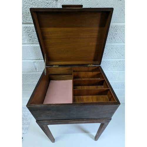 842 - An Antique Sewing Box - 60 x 38 x 32cm