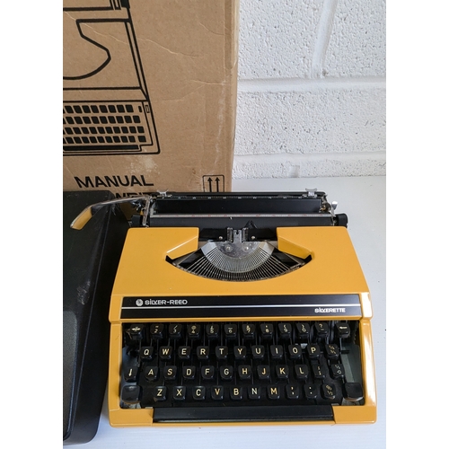 849 - A Vintage Silver Reed Typewriter