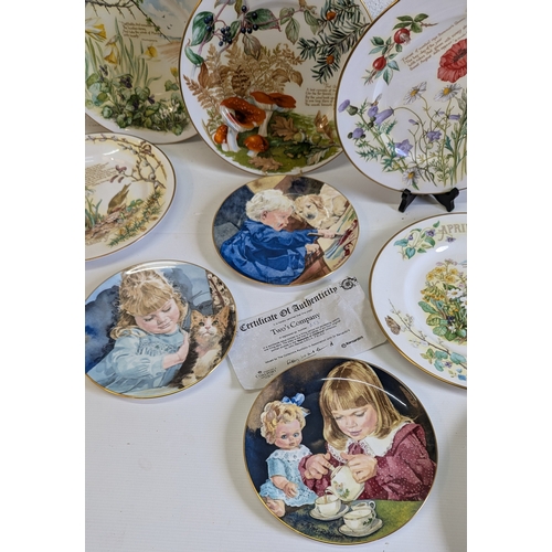 861 - A Selection of Collectors Plates inc. Large Caverswall China Webb & Bower Plates x 12 Plus Claymont ... 