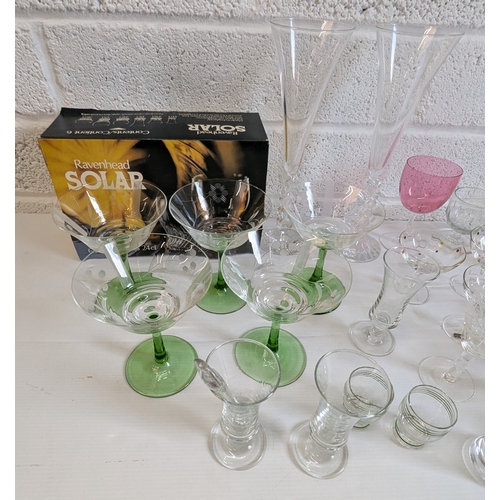 884 - A Large Assortment Of Cut Crystal And Other Glassware