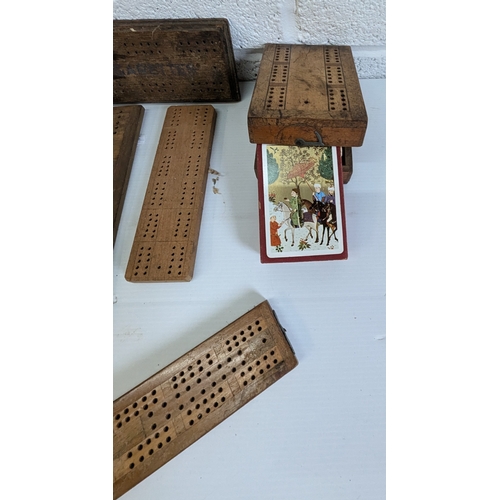 914 - A Wills' Capstan Cigarettes Cribbage Board And Others x6