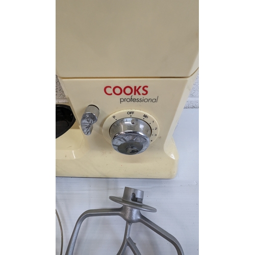 929 - Cooks Professional Stand Mixer with Attachments and Instructions