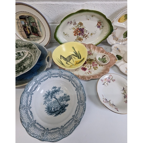 944 - A Large Quantity Of Assorted Antique China Plates Etc.