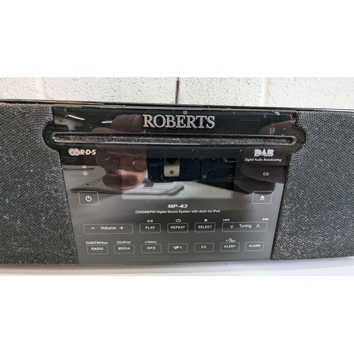 963 - Roberts MP-Sound 43, CD/DAB/FM Digital Sound System with Dock for iPod, Power lead, remote Control &... 