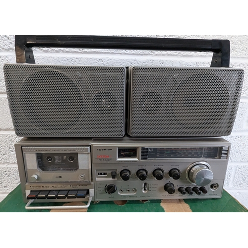 965 - Toshiba System 1 RT-8740SW Stereo Radio Cassette Recorder in Original Box