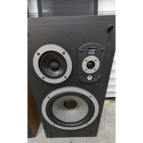 967 - A Pair Of Wharfdale, Laser 100 Speakers - 57 x 31 x 25cm