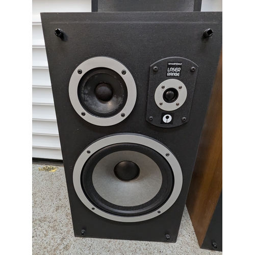 967 - A Pair Of Wharfdale, Laser 100 Speakers - 57 x 31 x 25cm