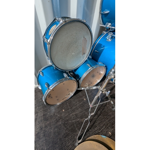 999 - Stagg Drum Set, Kick Drum, Snare, Tom Tom and Another.  Inc. Symbols/ High Hats, Pedals etc.