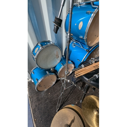 999 - Stagg Drum Set, Kick Drum, Snare, Tom Tom and Another.  Inc. Symbols/ High Hats, Pedals etc.