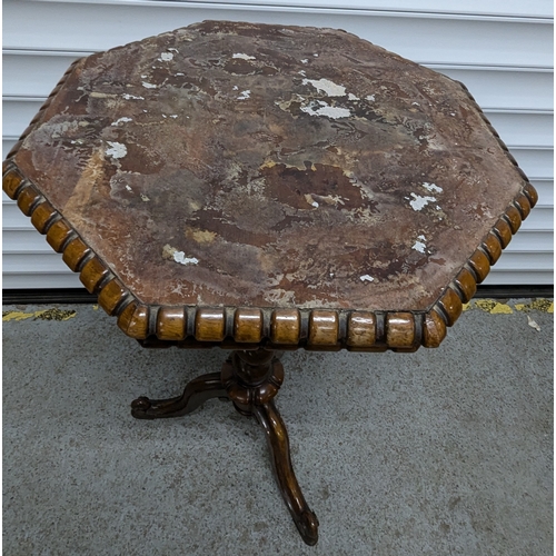 1021 - Walnut William IV Occasional Table - Top Needs Attention