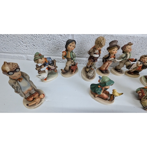 1141 - 11 Vintage West German Hummel Figurines