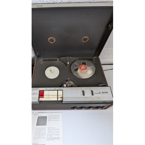 986 - 2x Philips Reel To Reel Players