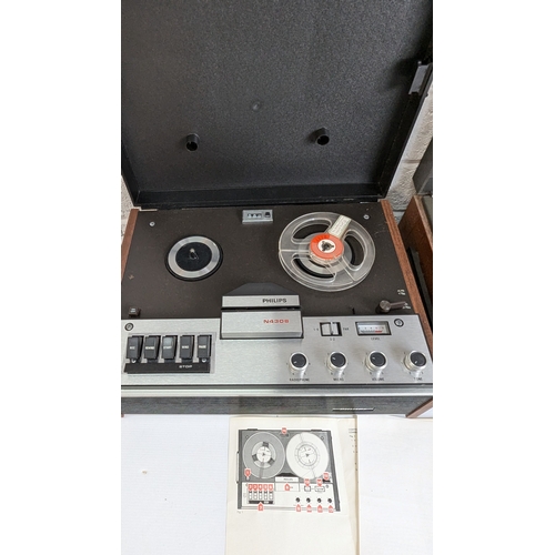 986 - 2x Philips Reel To Reel Players